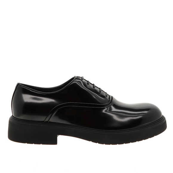 Salvatore Ferragamo Fiorino Lace-Up Shoes Black Patent Leather Size 12 New main image 6